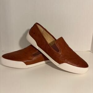 Frye Women's Mia Leather Slip On Sneakers, size 9